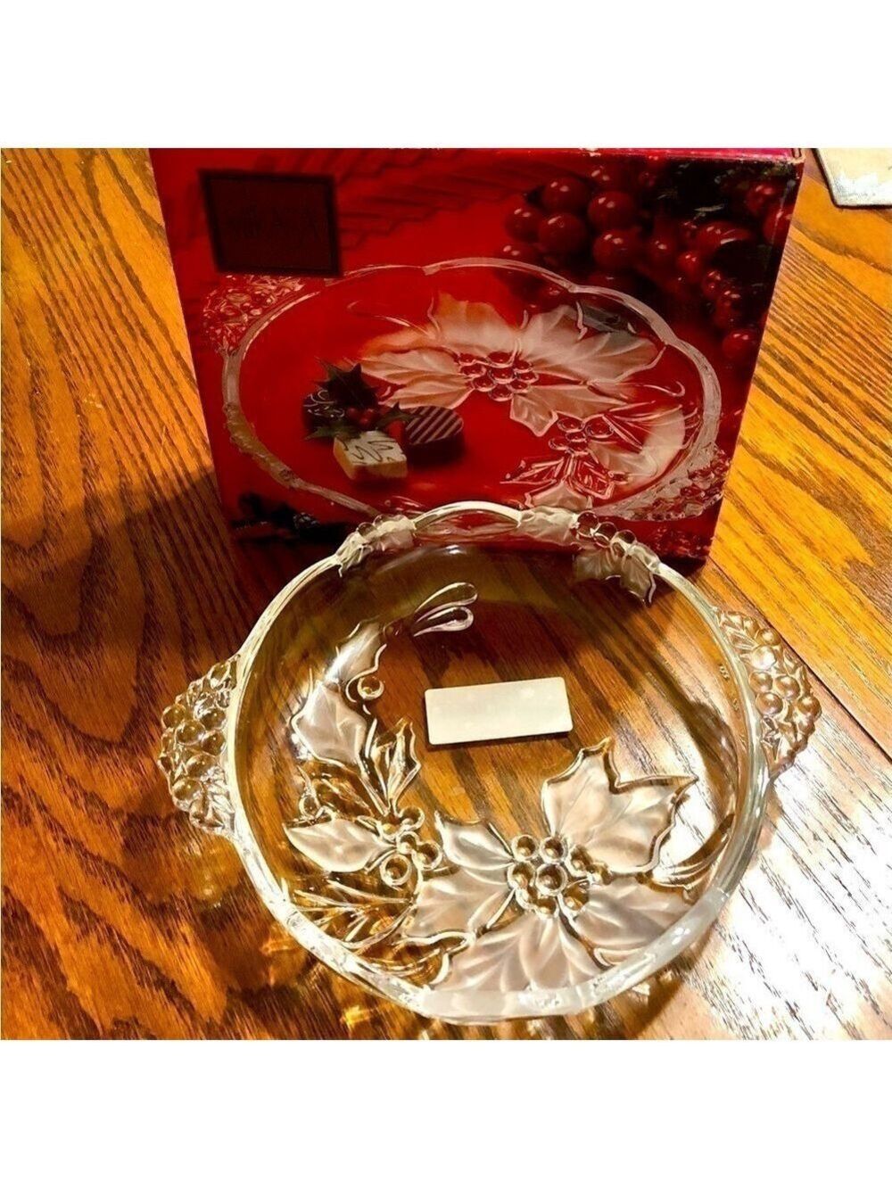 Mikasa Christmas Bloom Sweet Dish - Vintage - NIB - Picture 4 of 7